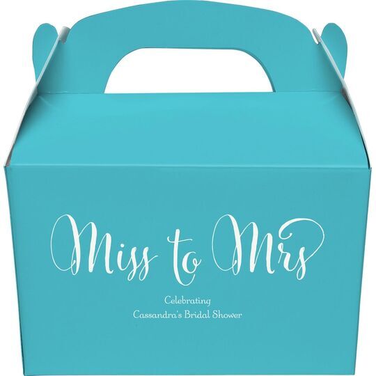 Miss To Mrs Gable Favor Boxes